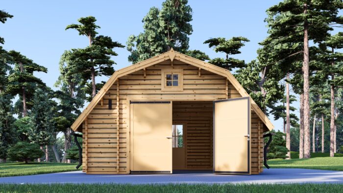 Holzgarage Kansas (44mm), 5x6m, 30m²