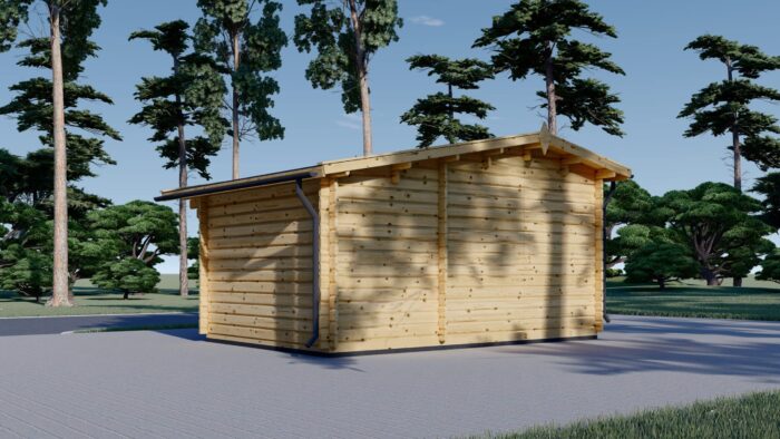 Premium Gartenhaus Bregenz, 4.5x3 m, 13 m²