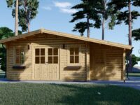 Premium Gartenhaus  CLAUDIA (44-66mm) 28m², 7x4m