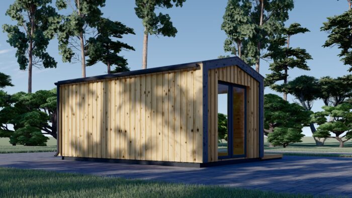 Gartenhaus ERMONES (34mm + Holzverschalung), 5x3m, 15m²