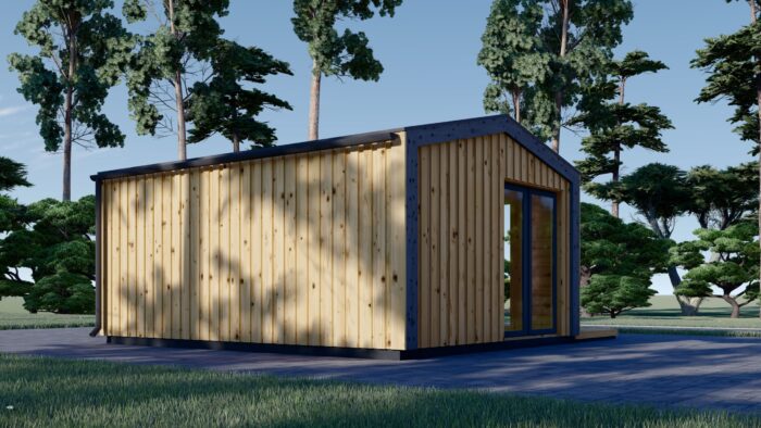 Gartenhaus ERMONES (34mm + Holzverschalung), 5x4m, 20m²