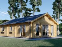 Blockbohlenhaus GRAZ (44 + 44 mm) 54 m²