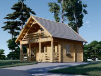 Blockbohlenhaus LANDSHUT (44mm), 50 m²