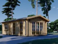 Blockbohlenhaus MORITZ, 4.2x7.5m, 32m²