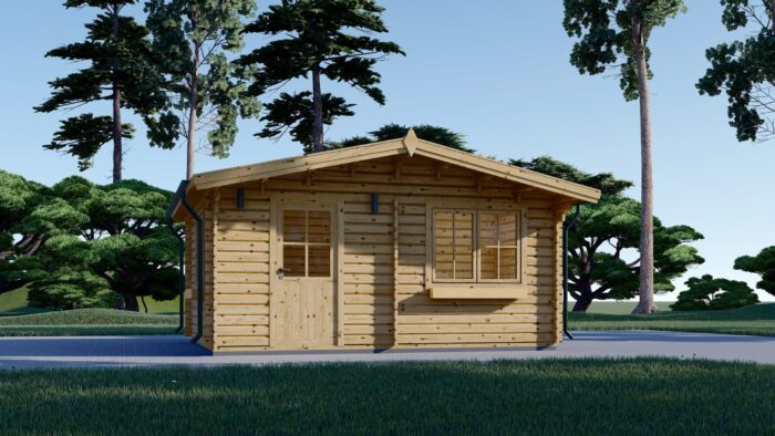 Gartenhaus NELE (44mm), 5x5m, 25m²