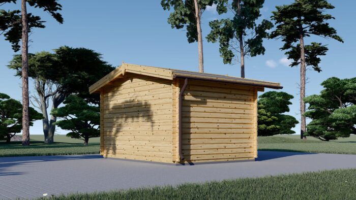 Gartenhaus aus Holz OLIVER (44mm), 4x3m, 12m²