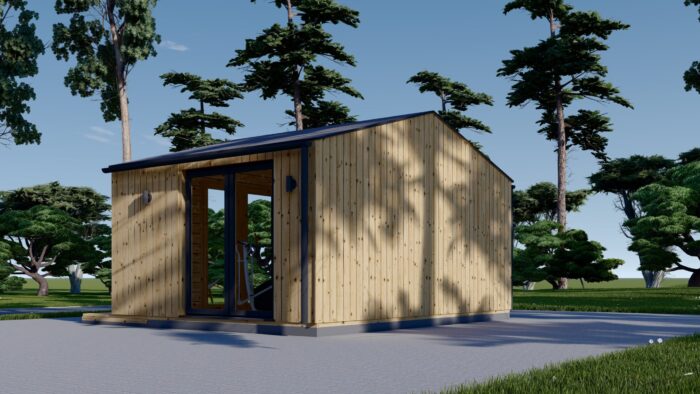 Gartenhaus ELSA (34 mm + Holzverschalung), 5x3m, 15m²