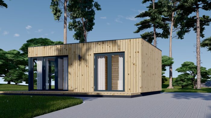 Gartenhaus PREMIUM (34mm + Holzverschalung), 6.5x4.5m, 30m²