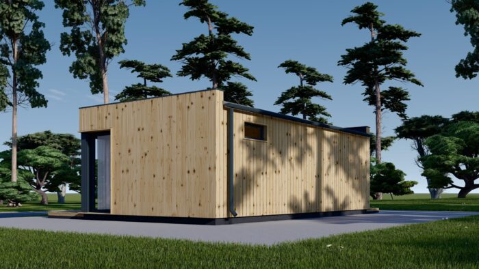 Gartenhaus PREMIUM (34mm + Holzverschalung), 7.5x4m, 30m²