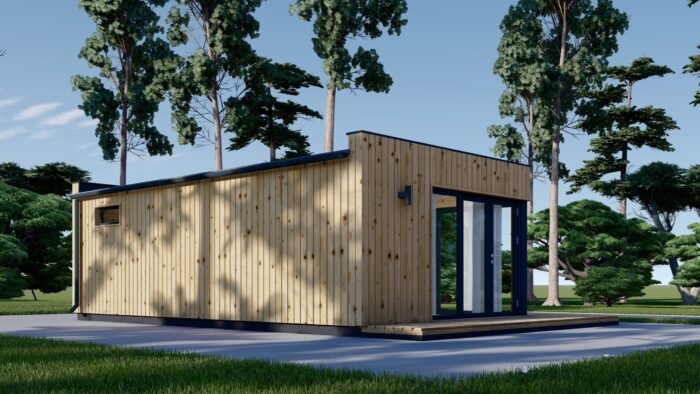 Gartenhaus PREMIUM (34mm + Holzverschalung), 7.5x4m, 30m²