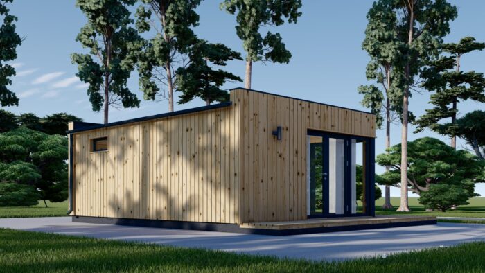 Gartenhaus PREMIUM (34mm + Holzverschalung), 6.5x4.5m, 30m²