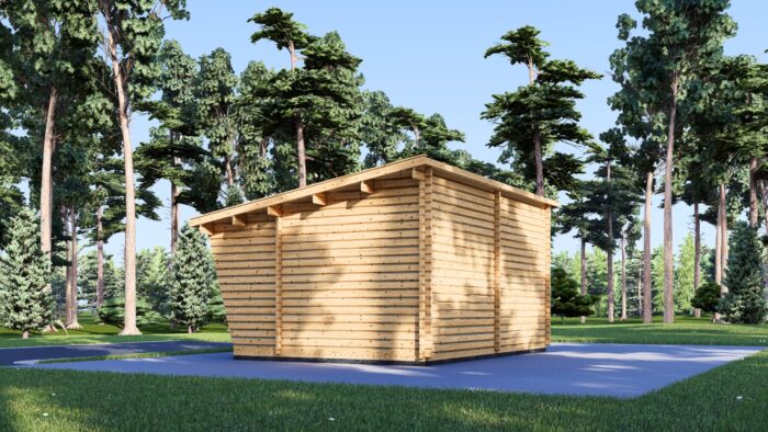 Gartenhaus aus Holz HANS (44mm), 6x3m, 18m²