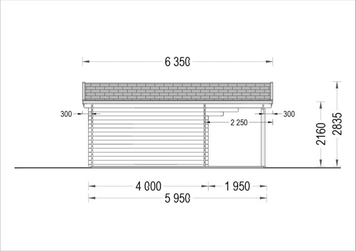 Gartenhaus KLAUS 6x6m, 36m²