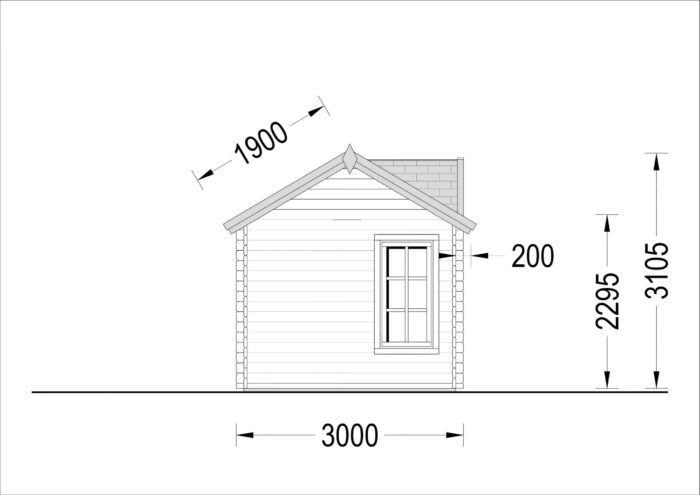 Premium Gartenhaus BRÜSSEL, 4x3m, 12m²