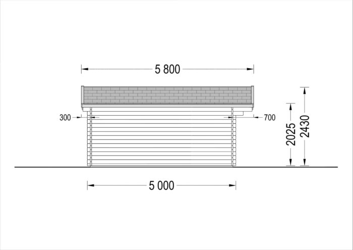 Premium Gartenhaus LINZ, 4x5m, 20m²