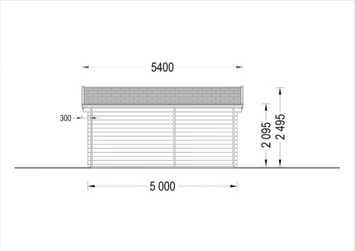 Premium Gartenhaus OTTO 5x4 m, 20 m²