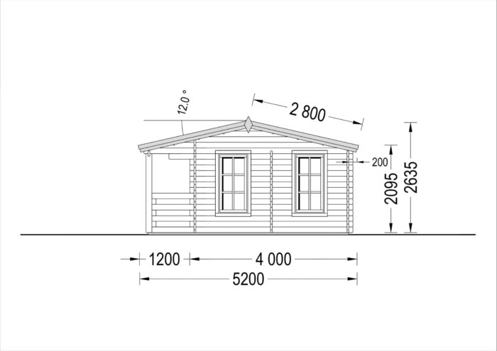 Premium Gartenhaus ROLAND 5x5 m, 25 m²