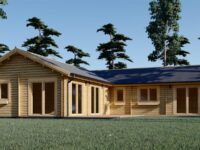 Bungalow Neusiedl aus Holz (44 + 44mm), 129m²