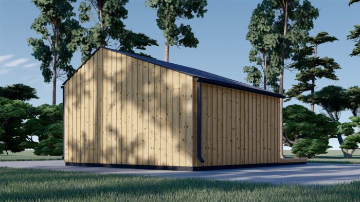 Gartenhaus ANTON (34mm + Holzverschalung ), 5x4m, 20m²