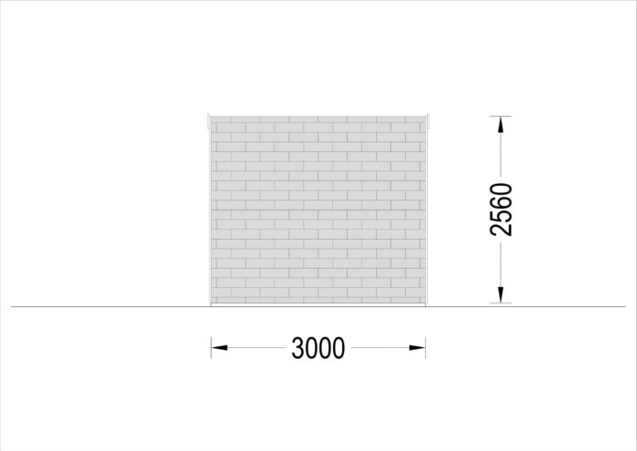 Gartenhaus BRITA 3x3m, 9m²