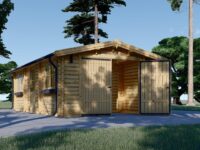 Einzelgarage aus Holz (44 mm), 4x7.5 m, 30 m²