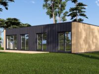 Wohnhaus BERTA 2 (66 mm + Holzverschalung Isoliert), 60 m²