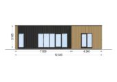 Holzhaus Laura 2 (66 mm + Holzverschalung) 50m² Isoliert – Bild 9