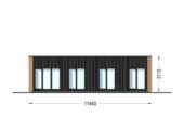 Wohnhaus BERTA 2 (66 mm + Holzverschalung Isoliert), 60 m² – Bild 12