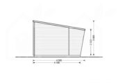 Gartenhaus aus Holz HANS (44mm), 6x3m, 18m² – Bild 7