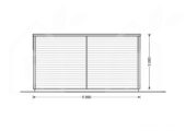 Gartenhaus aus Holz HANS (44mm), 6x3m, 18m² – Bild 8