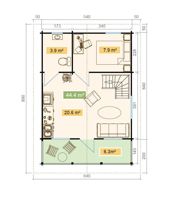 4743329233556_Grossglockner_70_7011141_Grundriss_1.png Ferienhaus Grossglockner Platin – Bild 2