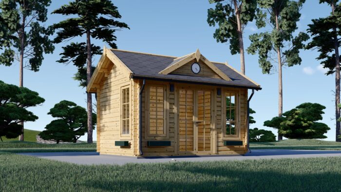 Premium Gartenhaus BRÜSSEL, 4x3m, 12m² – Bild 1