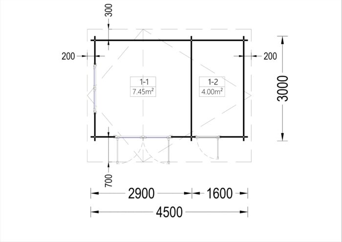 Premium Gartenhaus Bregenz, 4.5x3 m, 13 m² – Bild 6