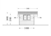 Premium Gartenhaus Bregenz, 4.5x3 m, 13 m² – Bild 8
