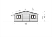 Blockbohlenhaus ANDI (44+44mm), 72m² – Bild 6