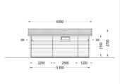 Blockbohlenhaus ARMIN (44 mm) 31 m² mit Pultdach – Bild 8