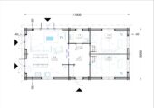 Blockbohlenhaus ANGELA (44+44mm), 71m² – Bild 7