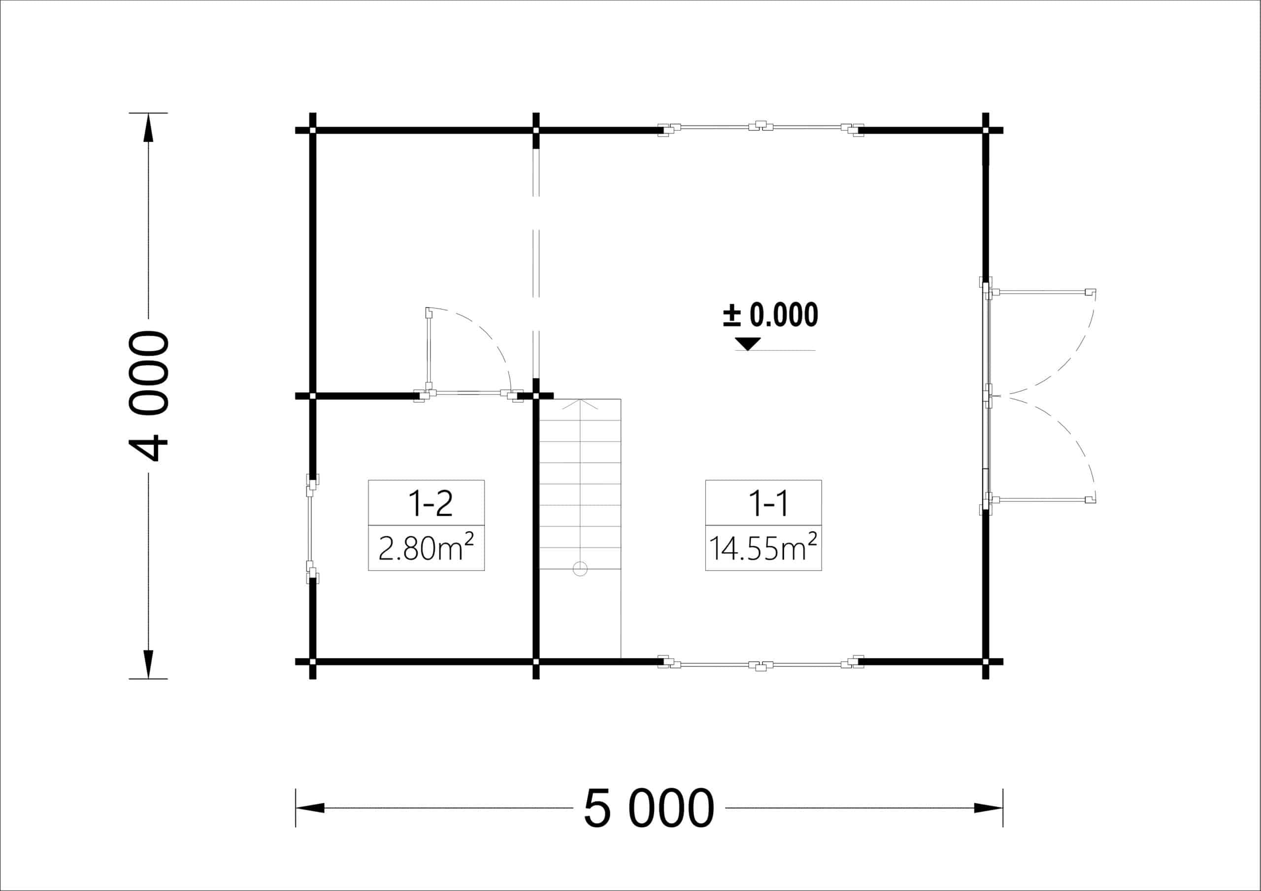 Avingnon_TP_5.00x4.00_page-0001-scaled-1.jpg Blockbohlenhaus mit Schlafboden DORNBIRN (44 mm), 20 m² + 16 m² mit Pultdach – Bild 6