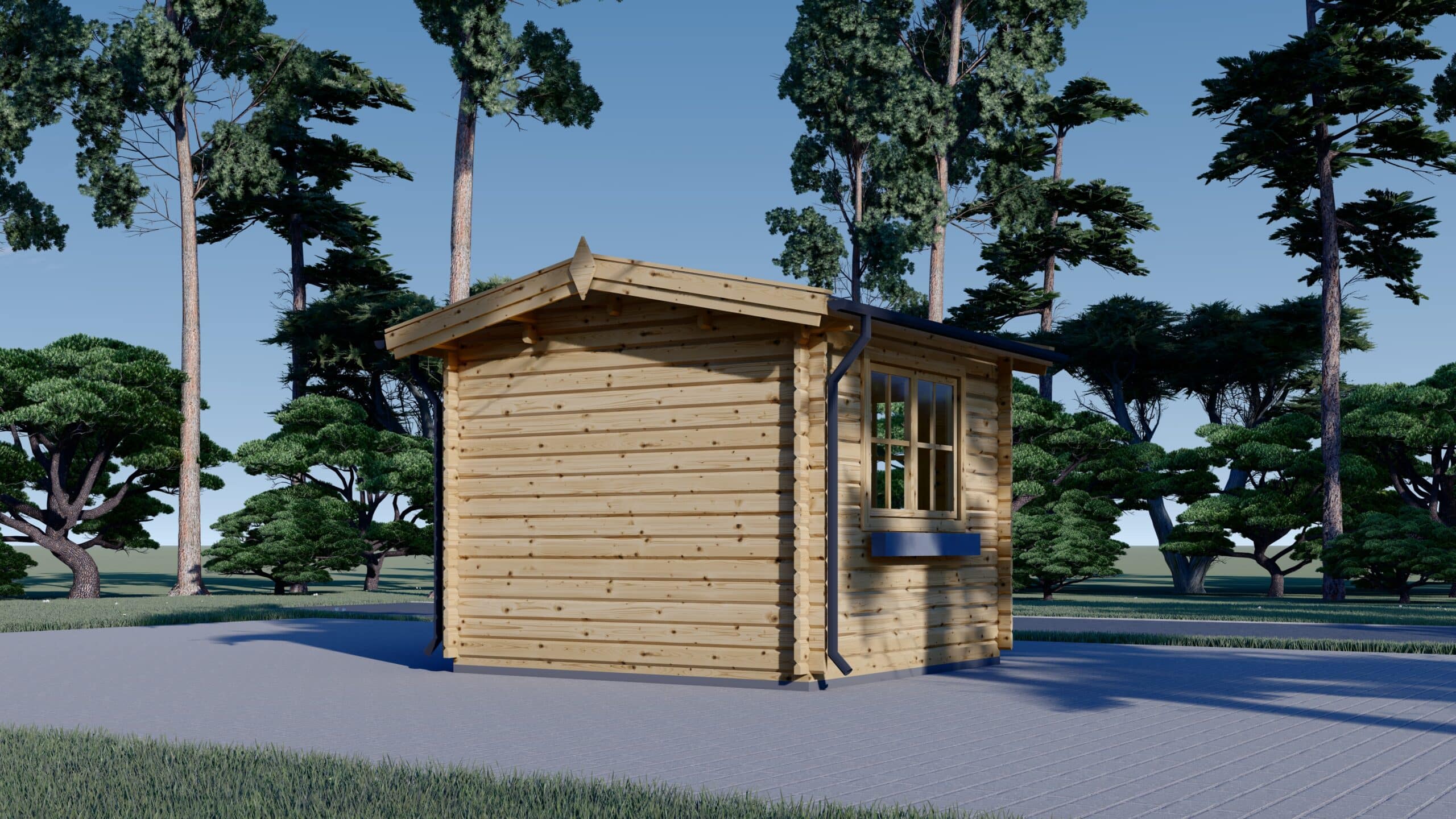B2b_Adam_3-scaled-1.jpg Gartenhaus ADRIA (44 mm), 3x3 m, 9 m² – Bild 3