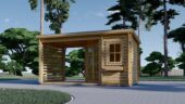 Premium Gartenhaus Gartenhaus ALAN PLUS (28mm), 5x3m,  9m² + 6.5m² – Bild 2