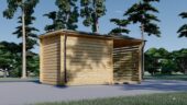 Premium Gartenhaus Gartenhaus ALAN PLUS (28mm), 5x3m,  9m² + 6.5m² – Bild 4