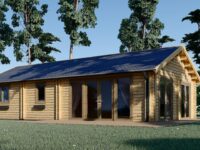 Blockbohlenhaus ANGELA (44+44mm), 71m²