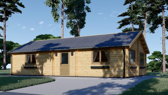 Blockbohlenhaus ANGELA (44+44mm), 71m² – Bild 5