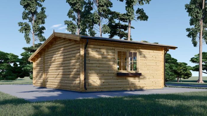 Premium Gartenhaus  CLAUDIA (66mm) 28m², 7x4m – Bild 4