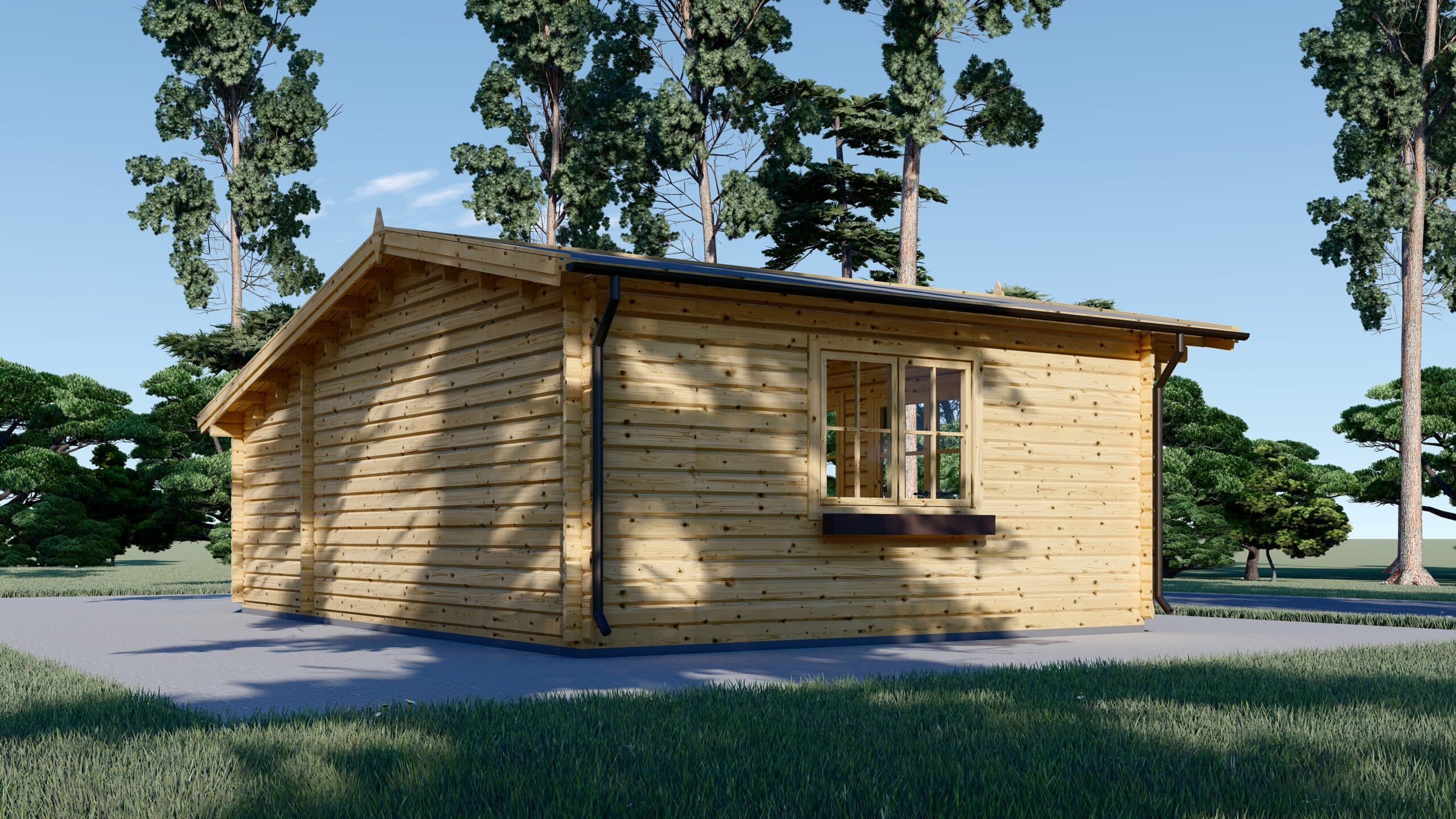B2b_Clara_4-scaled-1.jpg Premium Gartenhaus  CLAUDIA (66mm) 28m², 7x4m – Bild 4