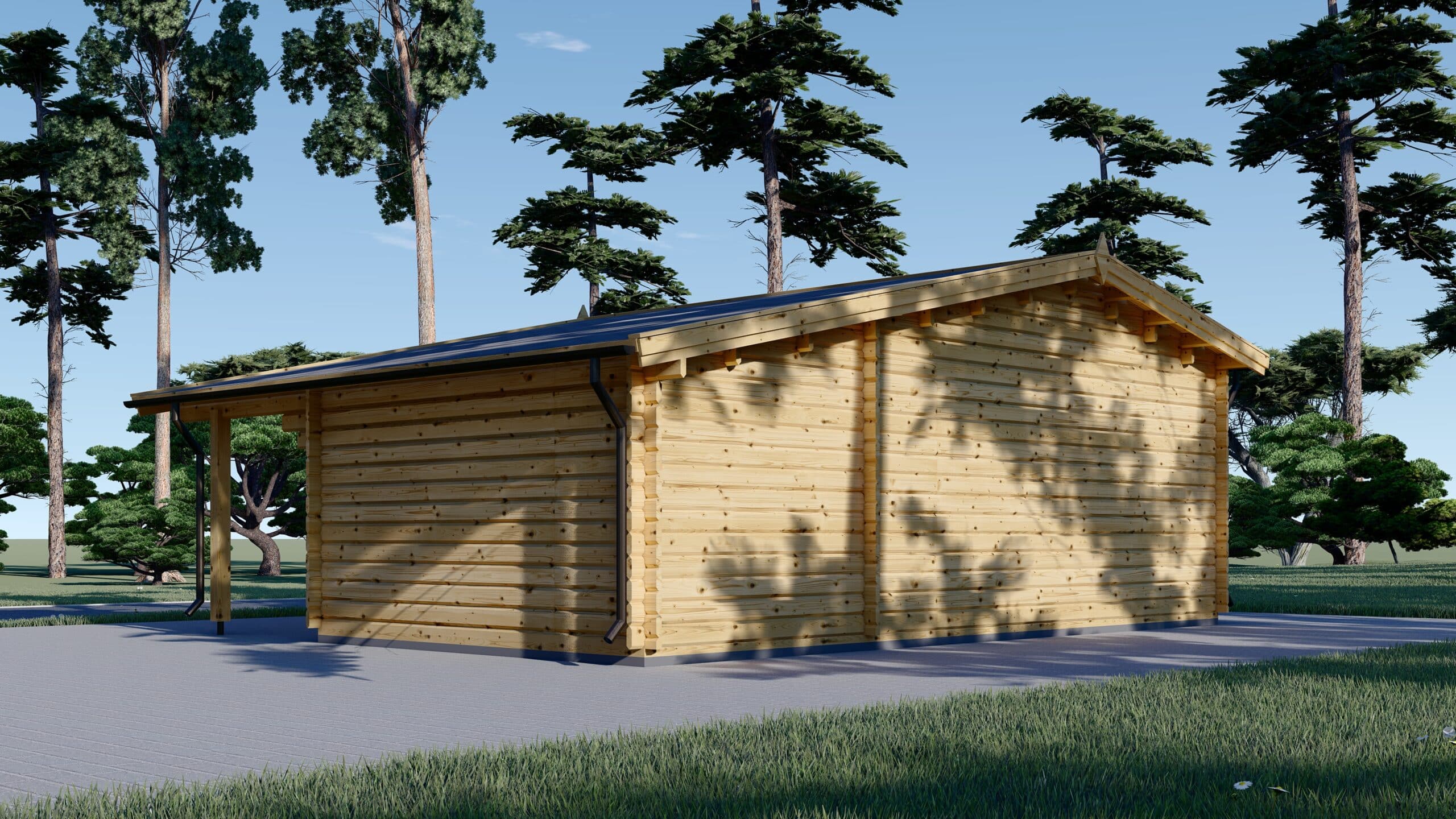 B2b_Clara_5-scaled-1.jpg Premium Gartenhaus  CLAUDIA (66mm) 28m², 7x4m – Bild 5