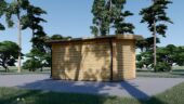 Premium Gartenhaus LINZ 4X3 m , 12m² mit Pultdach – Bild 3