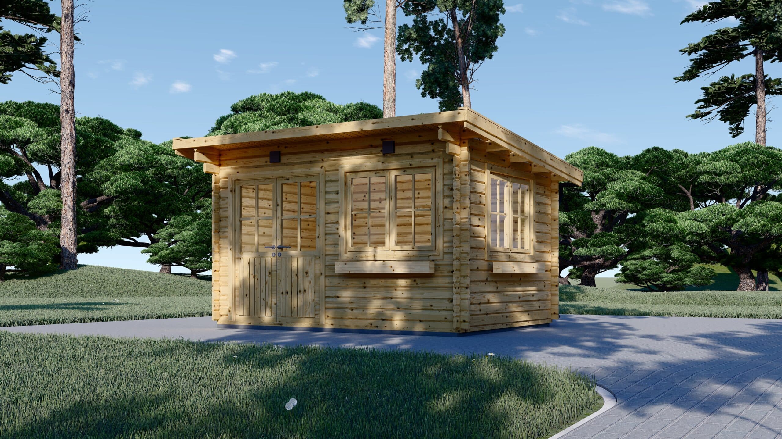 B2b_Lille_TP_4-scaled-1.jpg Premium Gartenhaus LINZ 4X3 m , 12m² mit Pultdach – Bild 5