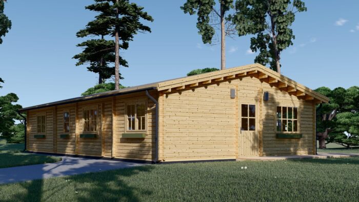 Blockbohlenhaus LIENZ (66 mm) 103 m² – Bild 3