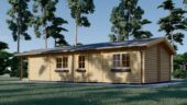 Blockbohlenhaus LUDWIG (44 + 44mm), 6x12m, 72m² – Bild 2